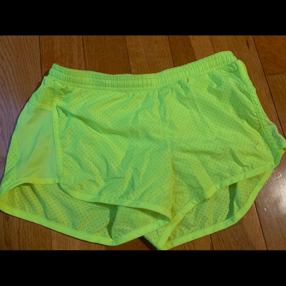 🌈 Highlighter yellow running shorts
